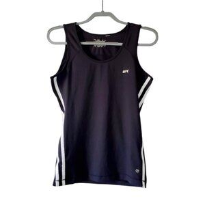 UFC Merch Workout Athletic Boxing Striped Tank Top M